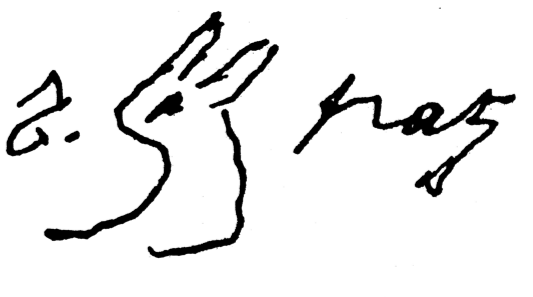 Unterschrift von Ernst Hasenfratz