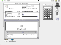 Classic Macintosh Screen 