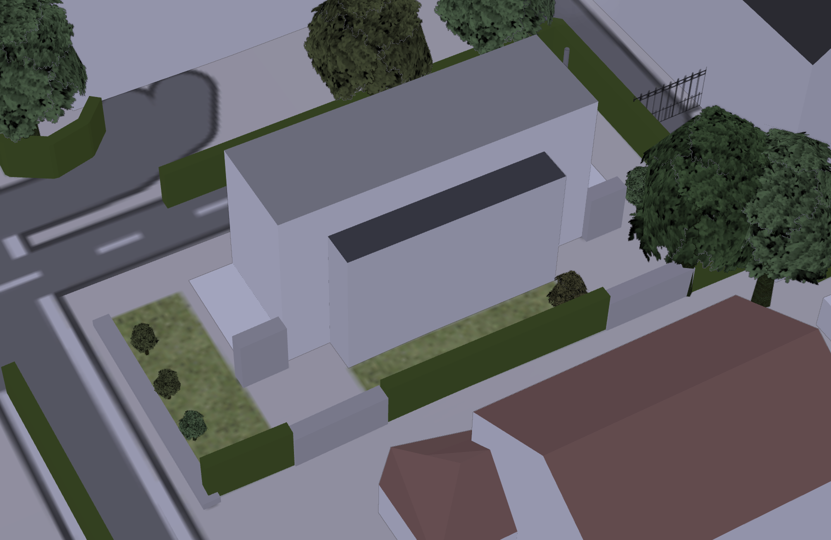 3D view of the house at Martinstrasse 6-8