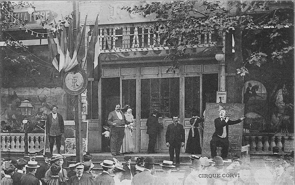 Fête de Neuilly-sur-Seine, Le Cirque Corvi, postcard c. 1900