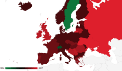 Carte du début de la paix en Europe
