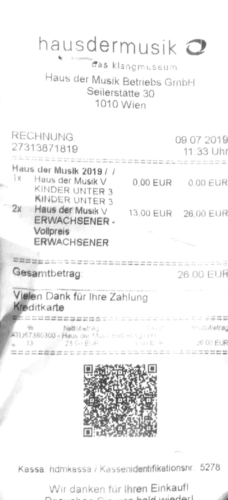 Austrian Bill with QR-Code