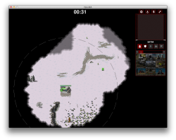 Screen Capture of Open-RA with a skirmish in Command and Conquer