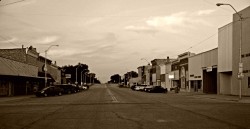Main Street of a small US town
