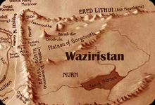 Fake of Map of Waziristan - Looks a lot like Mordor